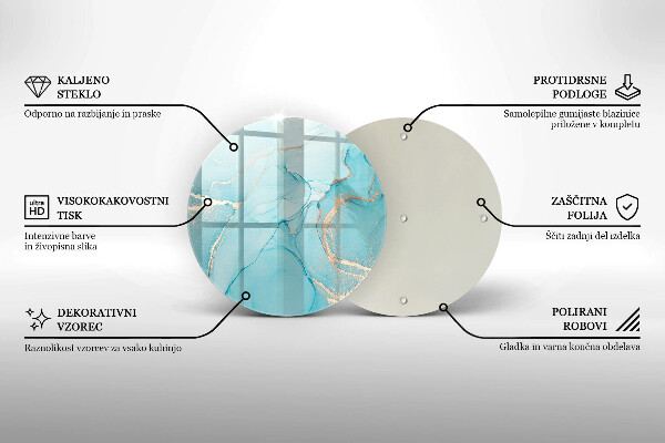 Üveg vágódeszka Kő absztrakció