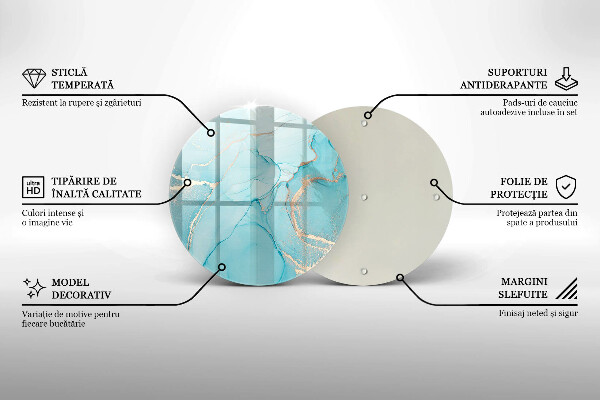 Üveg vágódeszka Kő absztrakció