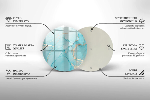 Üveg vágódeszka Kő absztrakció