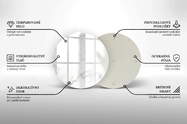 Üveg vágódeszka Modern márvány