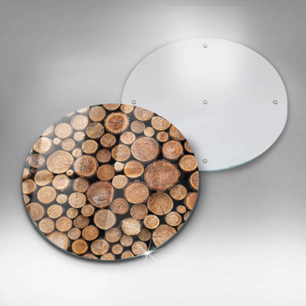 Üveg vágódeszka Fatörzsek