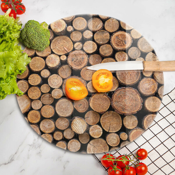 Üveg vágódeszka Fatörzsek