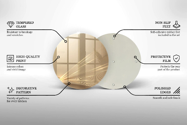 Üveg vágódeszka Modern absztrakció