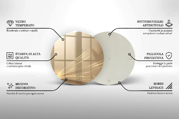Üveg vágódeszka Modern absztrakció