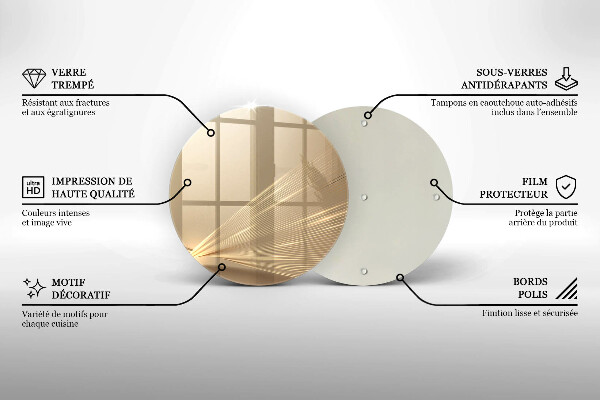Üveg vágódeszka Modern absztrakció