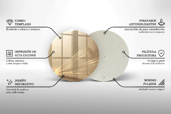 Üveg vágódeszka Modern absztrakció