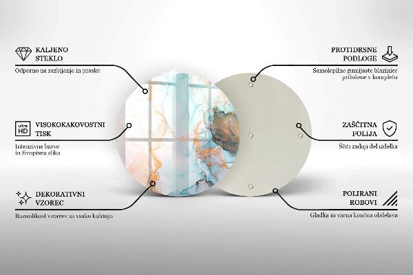 Üveg vágódeszka Márvány absztrakció
