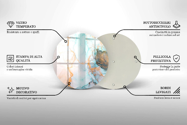 Üveg vágódeszka Márvány absztrakció