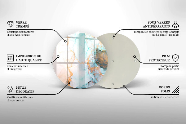 Üveg vágódeszka Márvány absztrakció