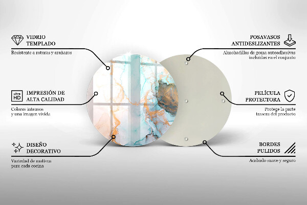 Üveg vágódeszka Márvány absztrakció
