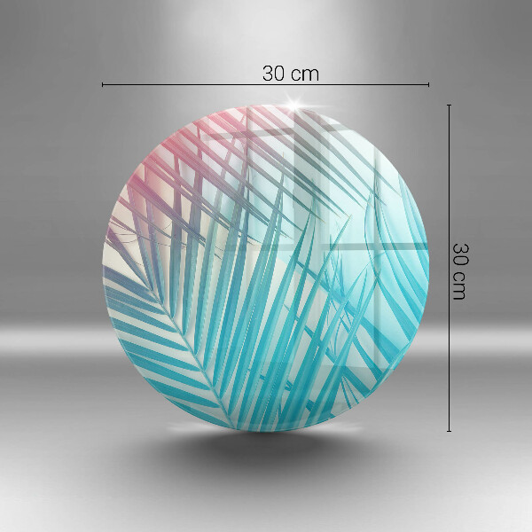 Üveg vágódeszka Pasztell levelek