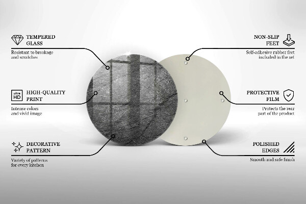 Üveg vágódeszka Kő textúra