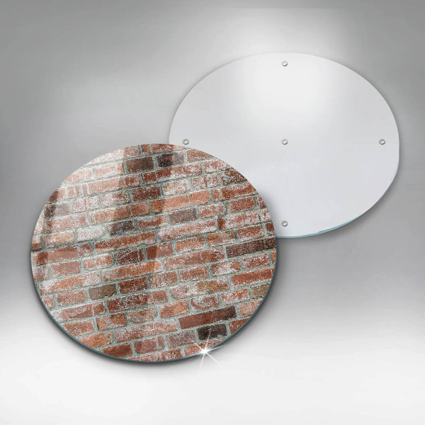 Üveg vágódeszka Régi téglafal