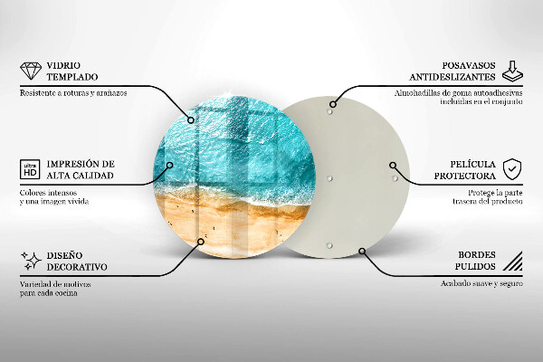 Üveg vágódeszka Tengerpart és tenger