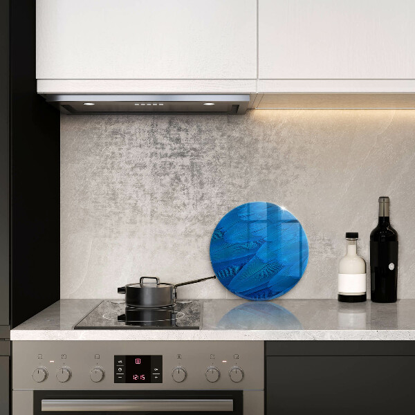 Üveg vágódeszka Madártollak