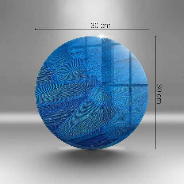 Üveg vágódeszka Madártollak