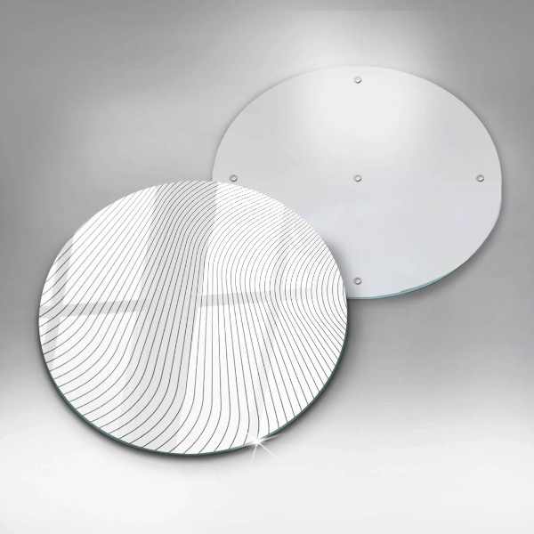 Üveg vágódeszka Modern vonalak minta