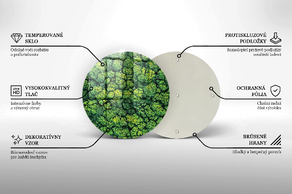 Üveg vágódeszka Természet moha növény