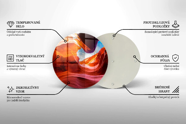 Üveg vágódeszka Canyon szikla táj