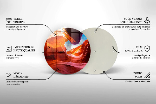 Üveg vágódeszka Canyon szikla táj