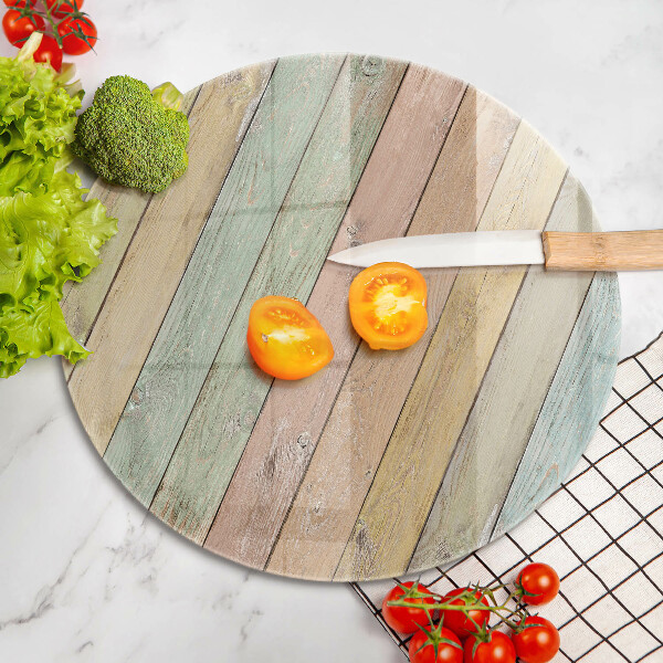 Üveg vágódeszka Színes vintage táblák