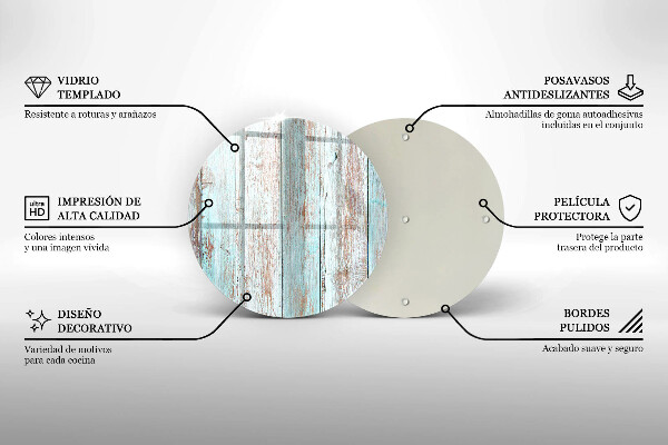 Üveg vágódeszka Régi vintage táblák