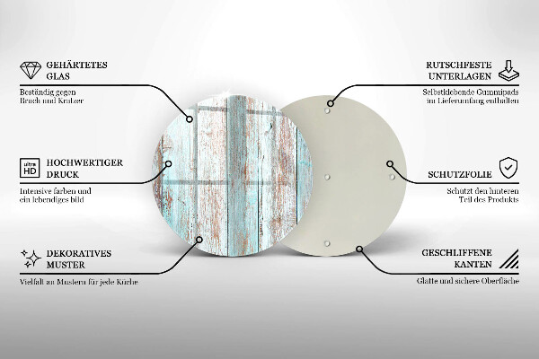 Üveg vágódeszka Régi vintage táblák