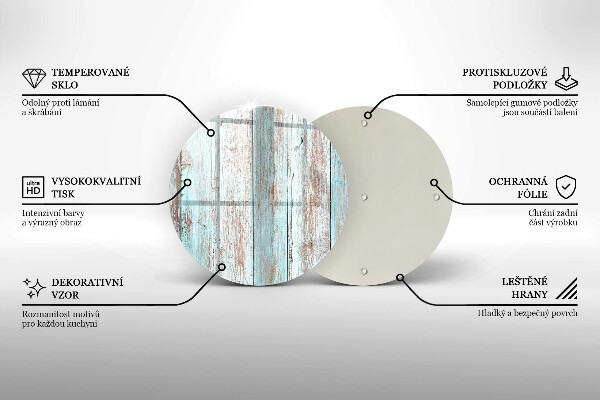 Üveg vágódeszka Régi vintage táblák