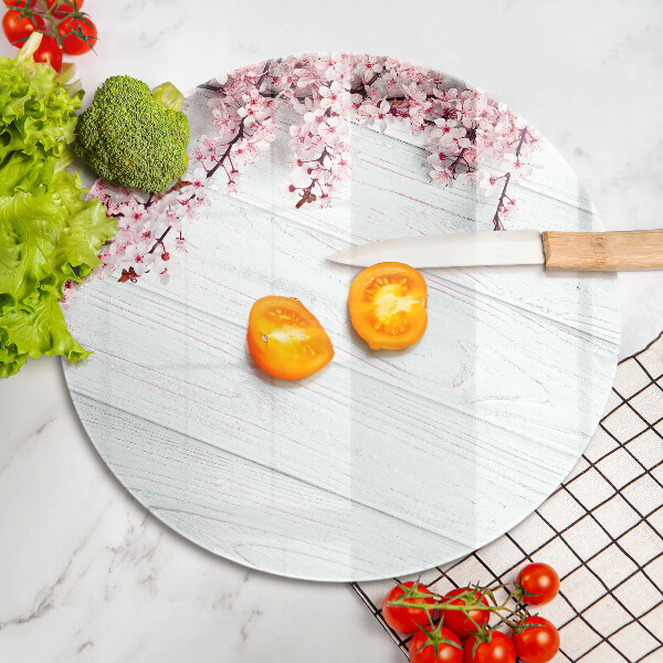 Üveg vágódeszka Virágok a táblákon