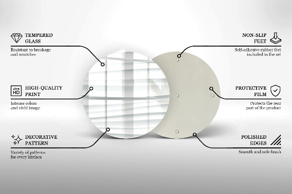 Üveg vágódeszka Modern szerkezet