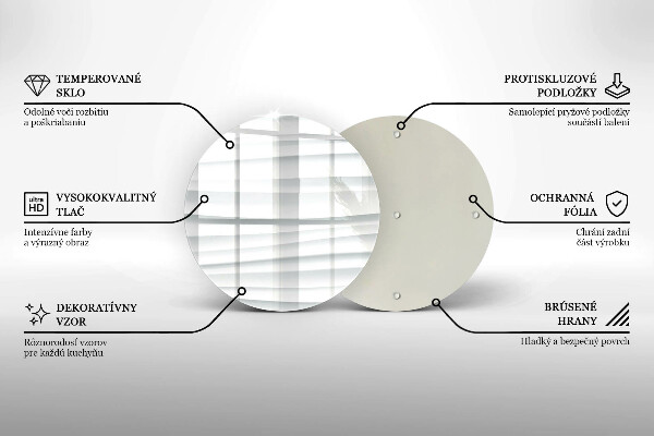 Üveg vágódeszka Modern szerkezet