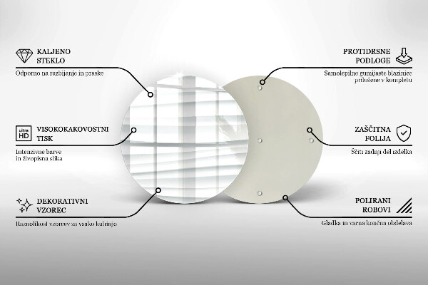 Üveg vágódeszka Modern szerkezet