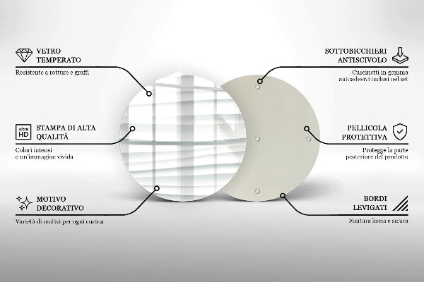 Üveg vágódeszka Modern szerkezet