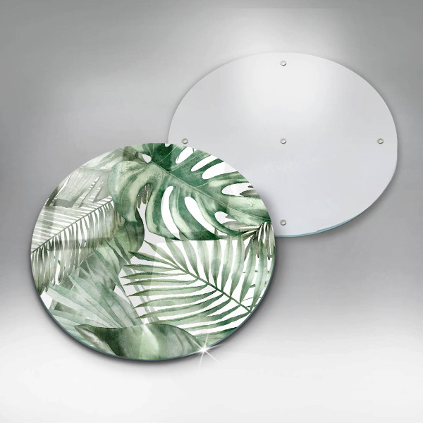 Üveg vágódeszka Festett levelek