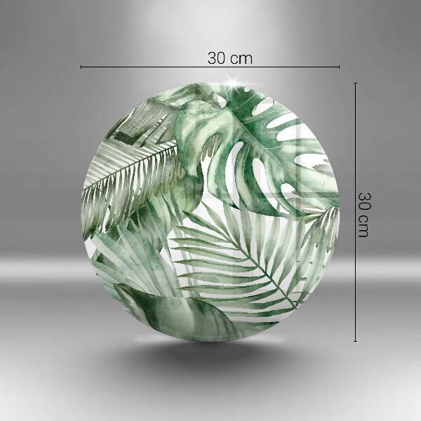 Üveg vágódeszka Festett levelek