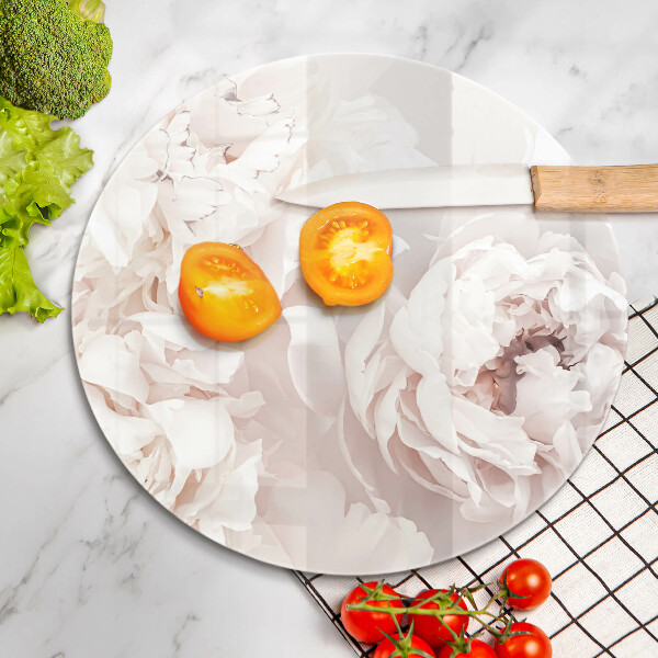 Üveg vágódeszka Pasztell bazsarózsa