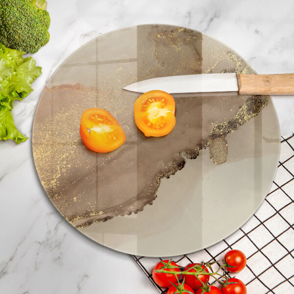 Üveg vágódeszka Arany absztrakció