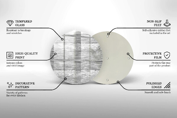 Üveg vágódeszka Régi fa táblák