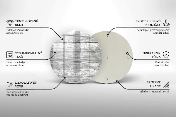 Üveg vágódeszka Régi fa táblák