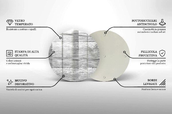 Üveg vágódeszka Régi fa táblák
