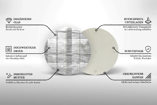 Üveg vágódeszka Régi fa táblák
