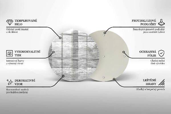Üveg vágódeszka Régi fa táblák