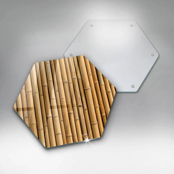 Üveg vágódeszka Természet boho bambusz