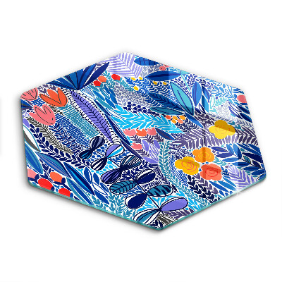 Üveg vágódeszka Festett rét