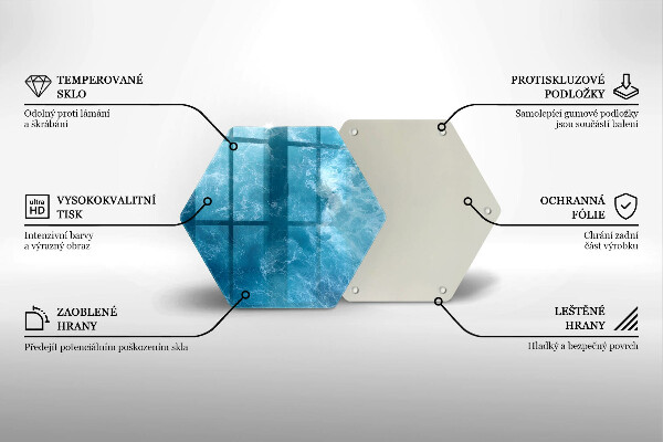 Üveg vágódeszka Nyílt víz