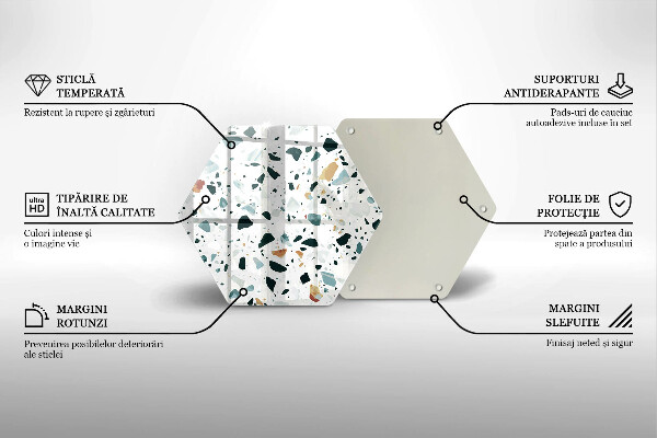 Üveg vágódeszka Könnyű kőedény