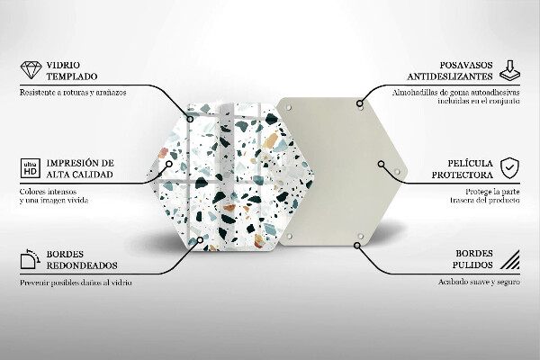 Üveg vágódeszka Könnyű kőedény