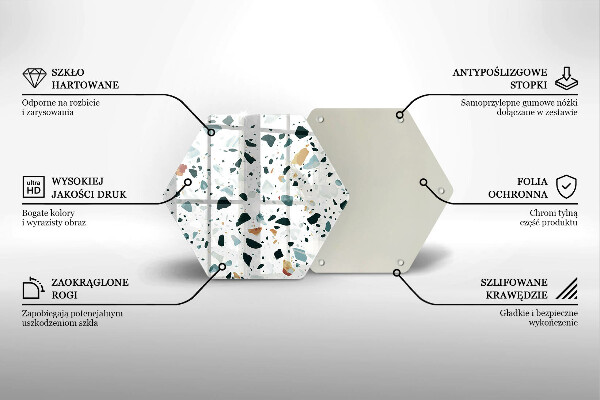 Üveg vágódeszka Könnyű kőedény