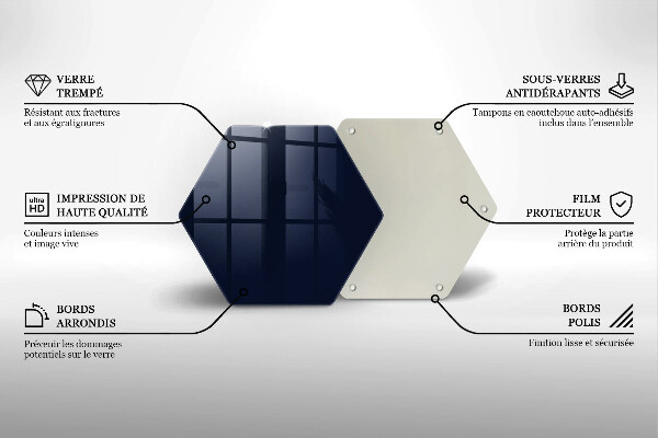 Üveg vágódeszka sötétkék