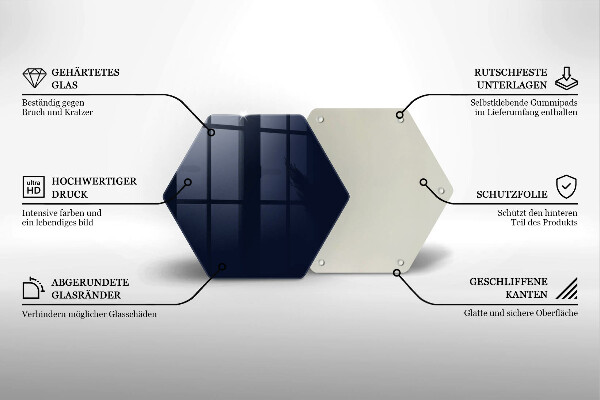 Üveg vágódeszka sötétkék